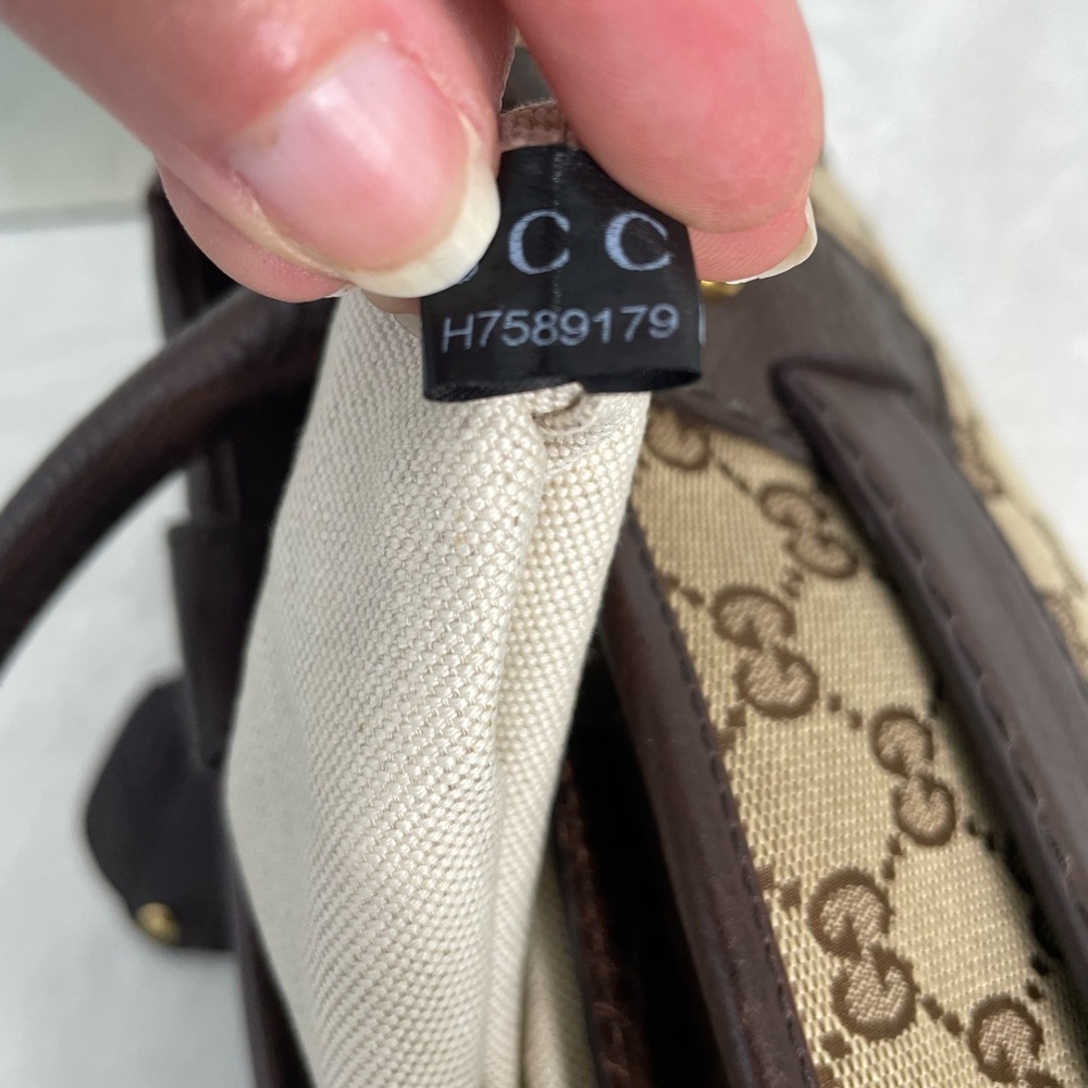 Gucci Brown Canvas GG Running Tote - Picture 10 of 15